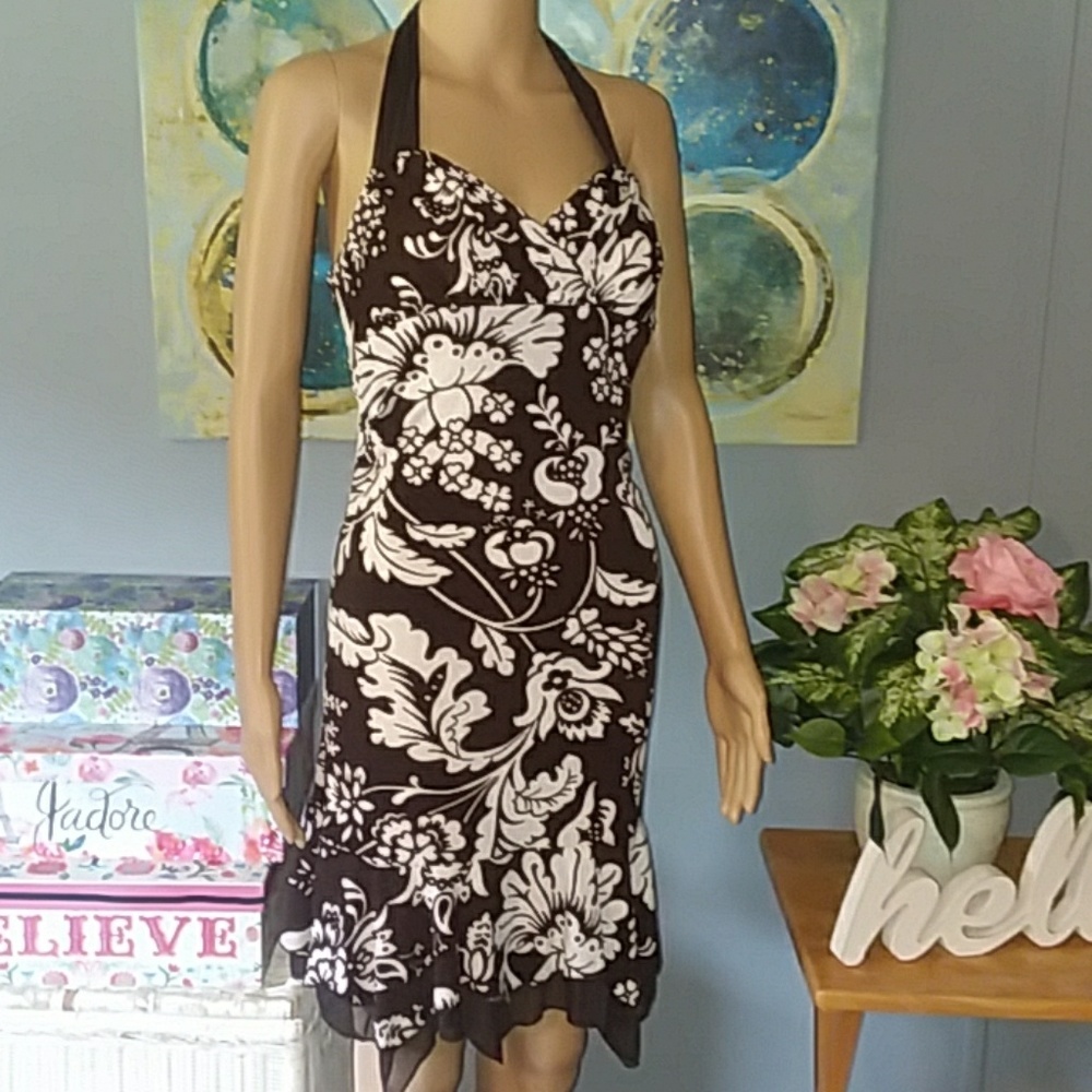 Strapless Neck tie "La Belle" mini dress NWOT